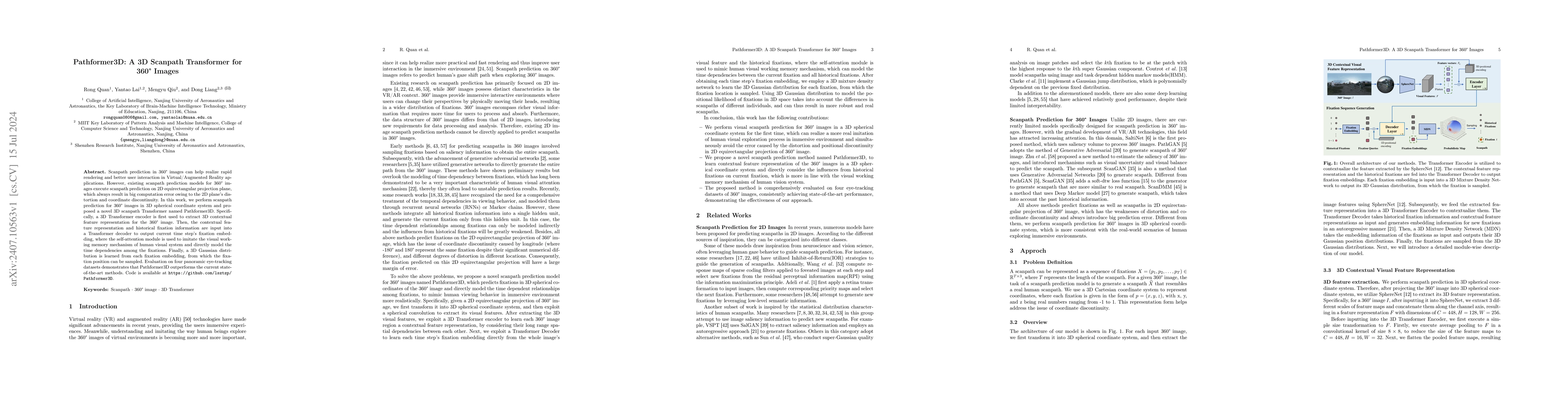Thumbnail for Pathformer3D: A 3D Scanpath Transformer for 360° Images