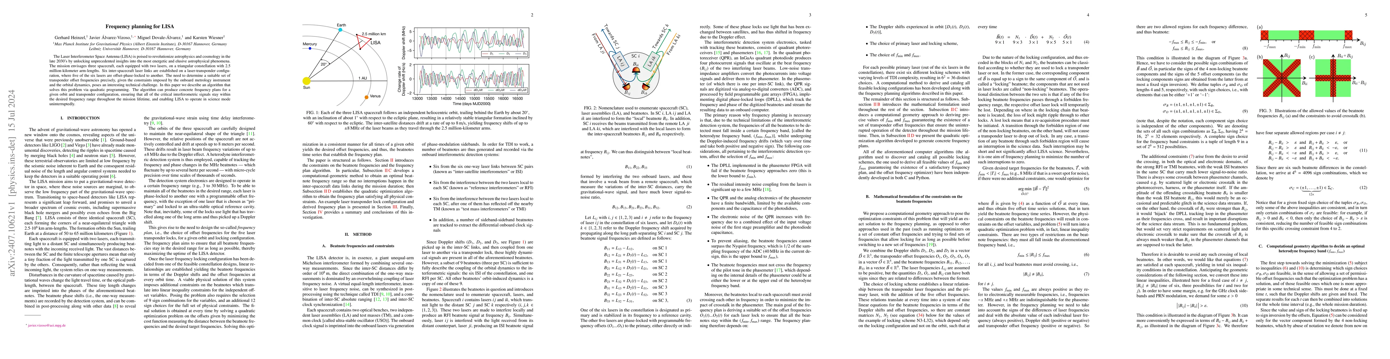 Thumbnail for Frequency planning for LISA