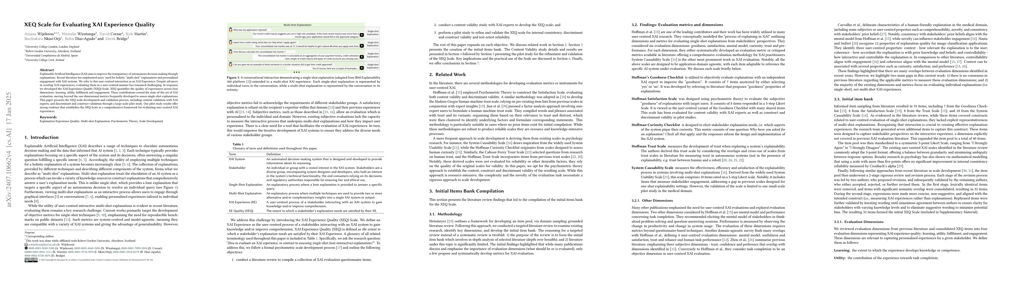 Thumbnail for XEQ Scale for Evaluating XAI Experience Quality Grounded in Psychometric
  Theory