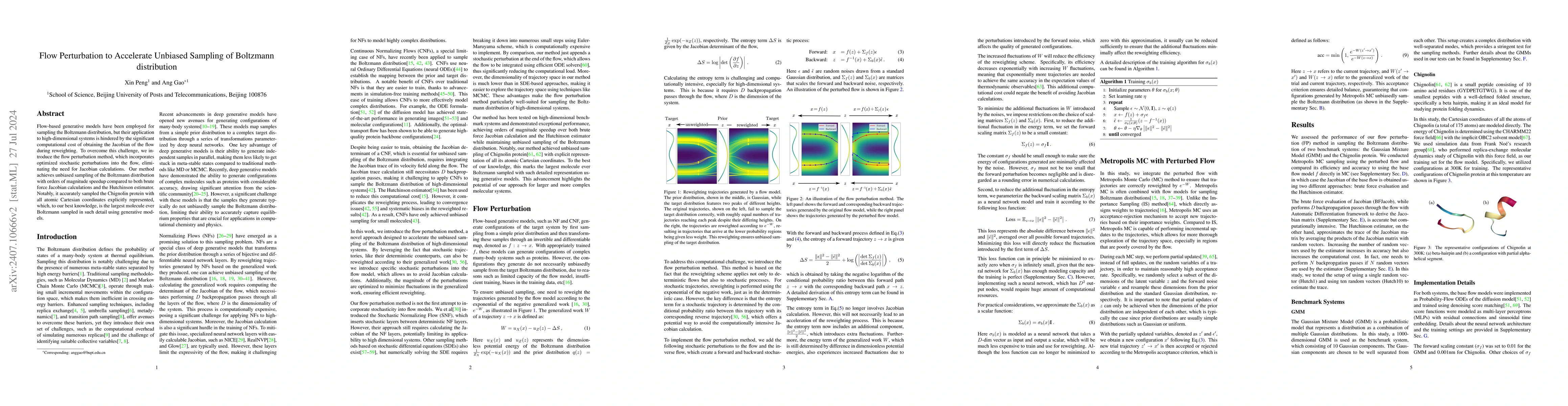 Thumbnail for Flow Perturbation to Accelerate Unbiased Sampling of Boltzmann
  distribution