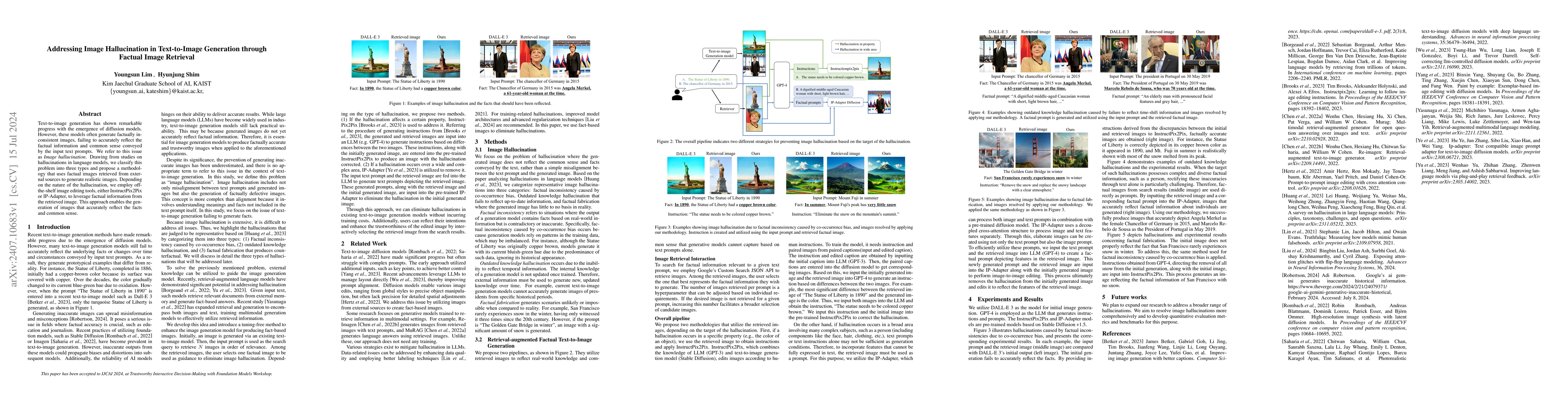 Thumbnail for Addressing Image Hallucination in Text-to-Image Generation through
  Factual Image Retrieval