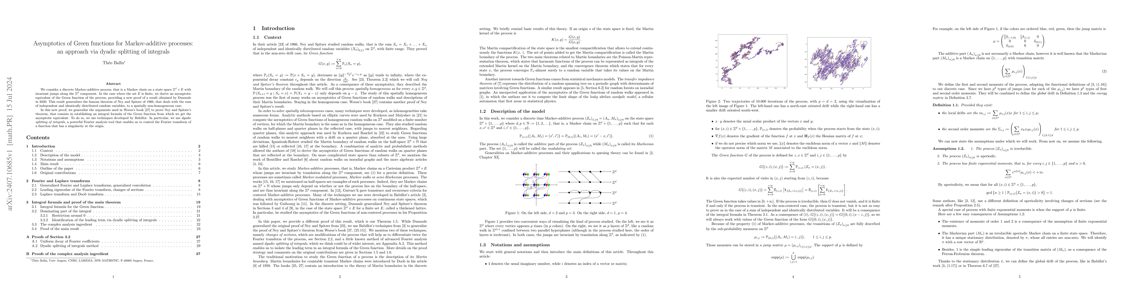 Thumbnail for Asymptotics of Green functions for Markov-additive processes: an
  approach via dyadic splitting of integrals