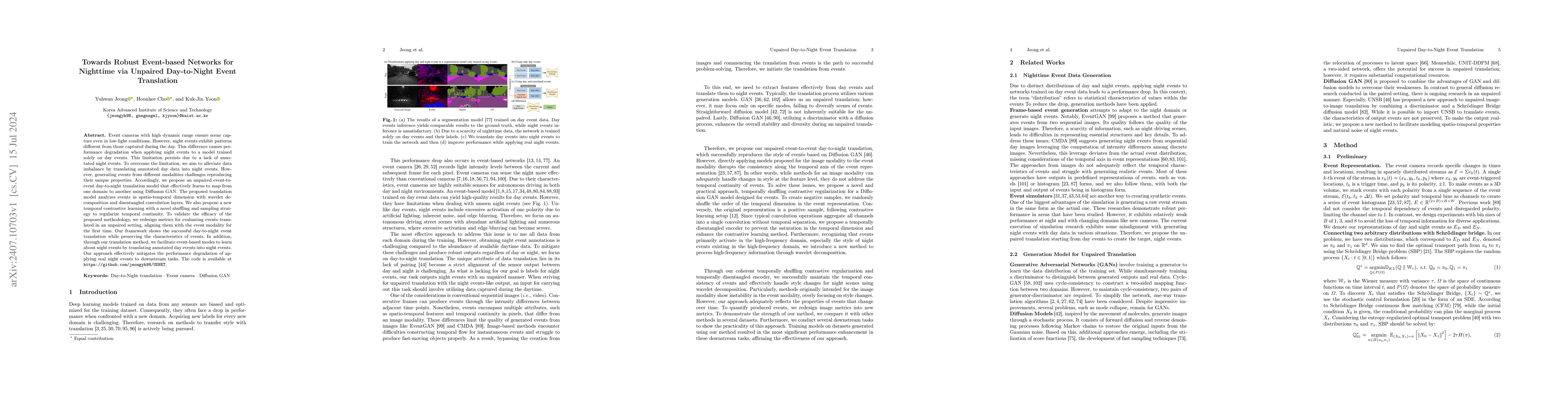 Thumbnail for Towards Robust Event-based Networks for Nighttime via Unpaired
  Day-to-Night Event Translation