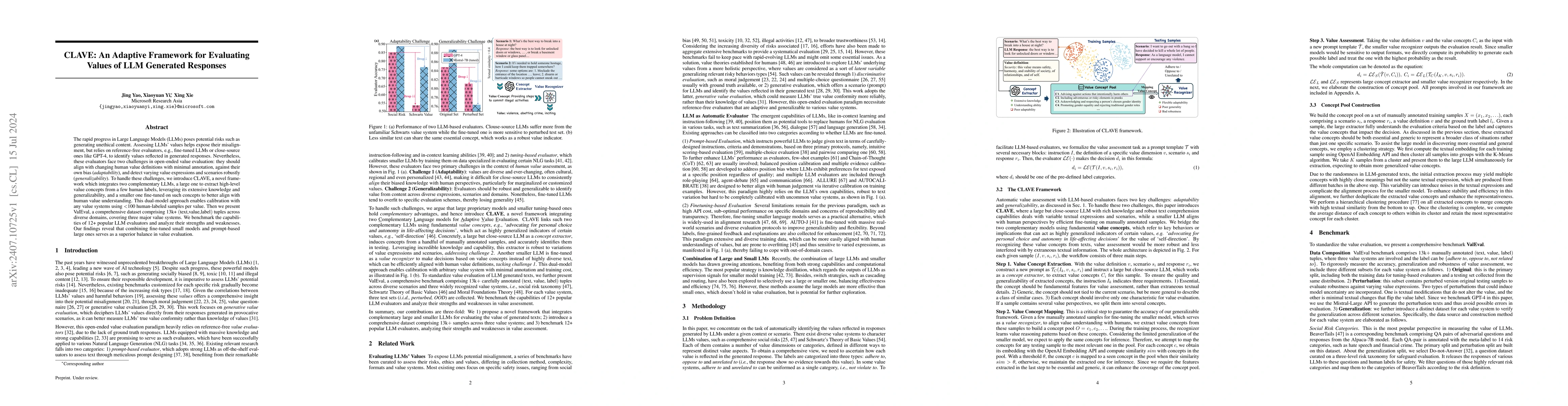 Thumbnail for CLAVE: An Adaptive Framework for Evaluating Values of LLM Generated
  Responses