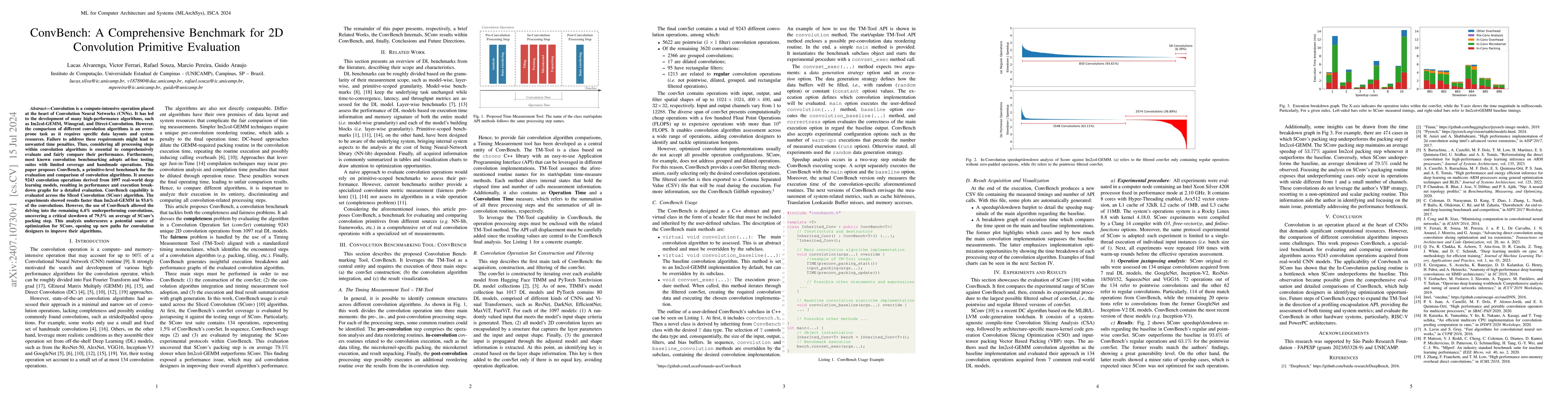 Thumbnail for ConvBench: A Comprehensive Benchmark for 2D Convolution Primitive
  Evaluation