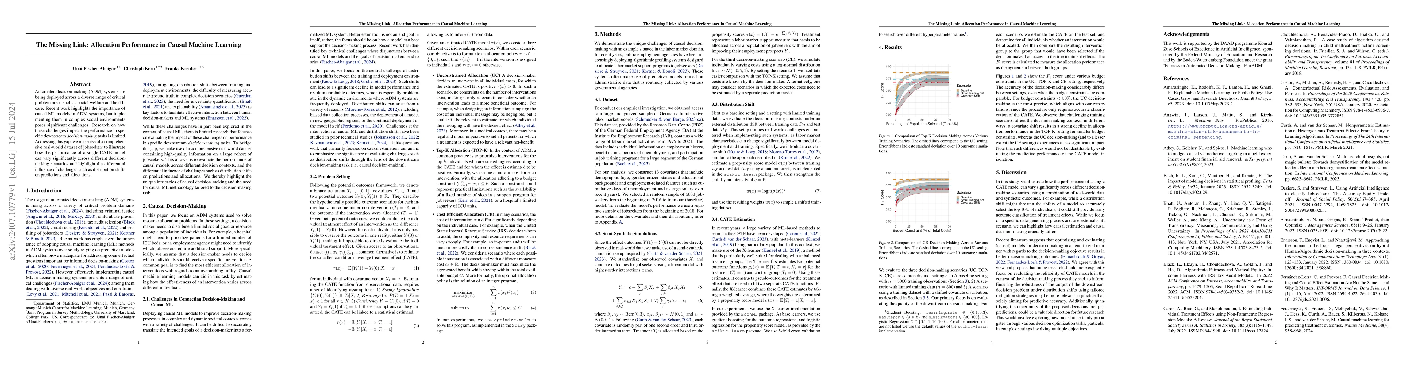 Thumbnail for The Missing Link: Allocation Performance in Causal Machine Learning