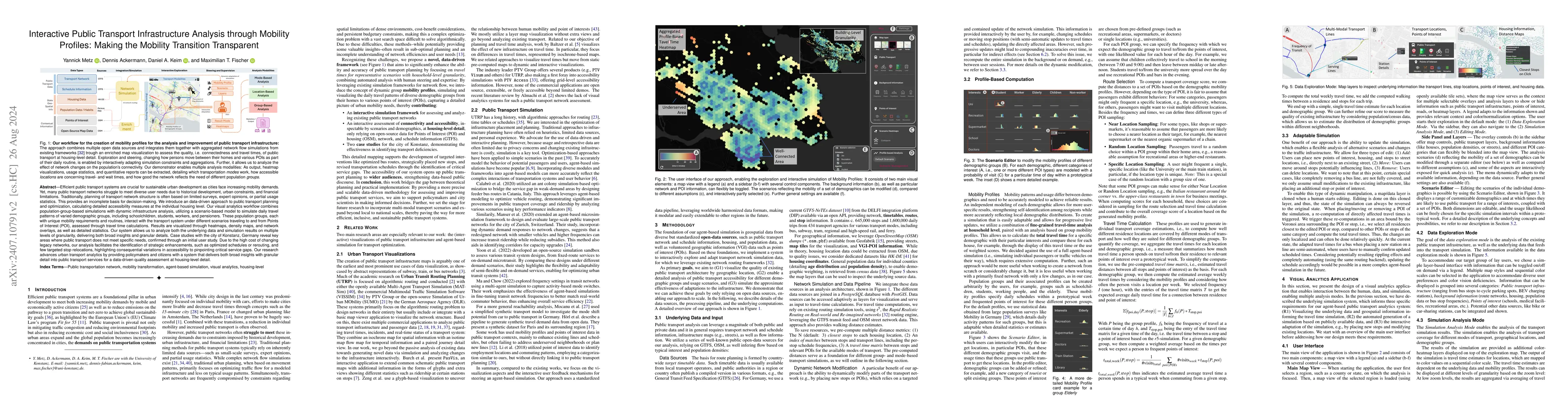 Thumbnail for Interactive Public Transport Infrastructure Analysis through Mobility
  Profiles: Making the Mobility Transition Transparent
