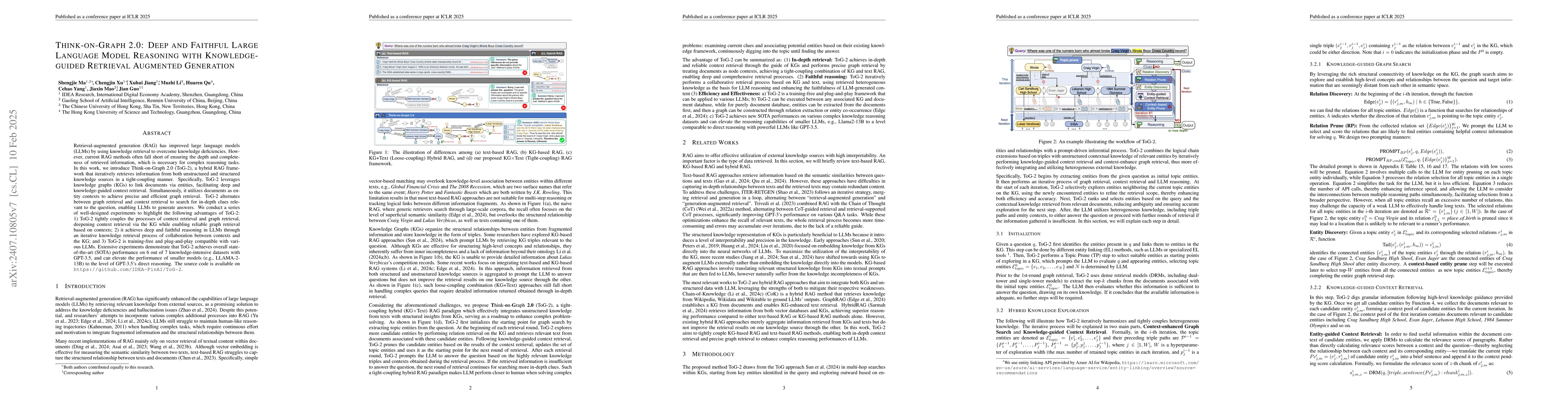 Thumbnail for Think-on-Graph 2.0: Deep and Interpretable Large Language Model
  Reasoning with Knowledge Graph-guided Retrieval