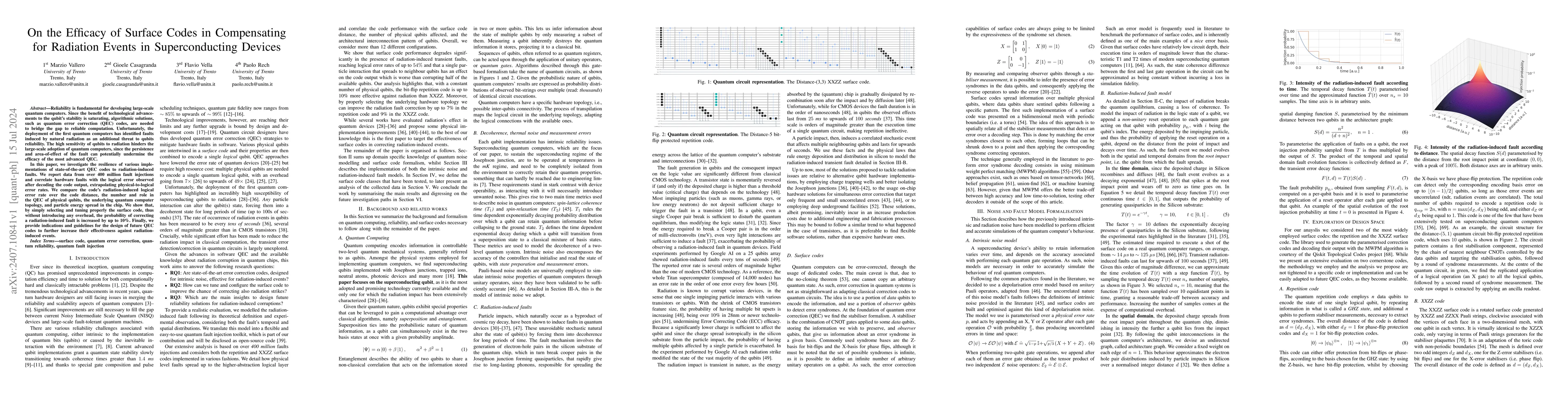 Thumbnail for On the Efficacy of Surface Codes in Compensating for Radiation Events in
  Superconducting Devices