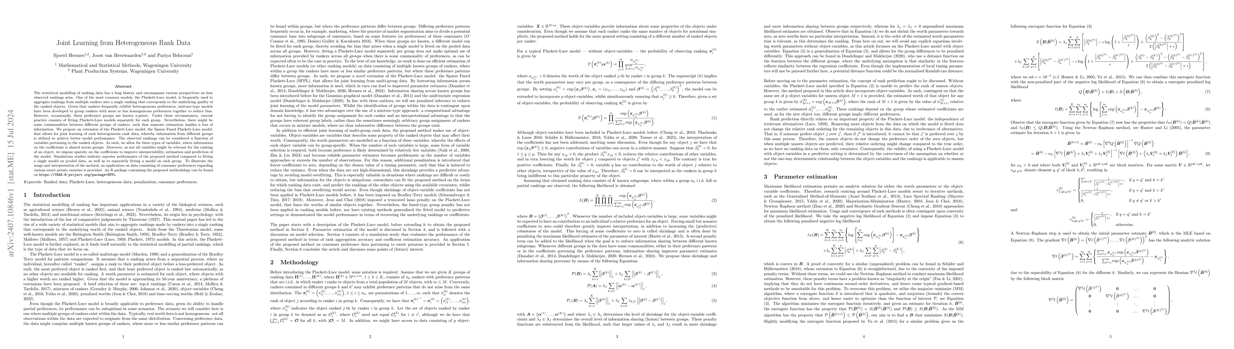 Thumbnail for Joint Learning from Heterogeneous Rank Data