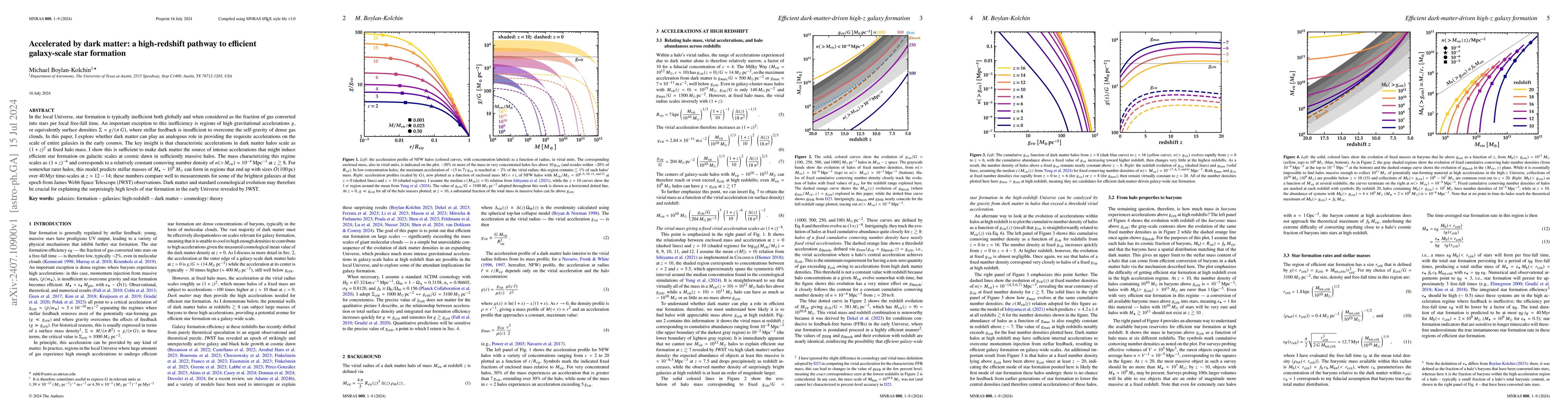 Thumbnail for Accelerated by Dark Matter: a High-redshift Pathway to Efficient
  Galaxy-scale Star Formation
