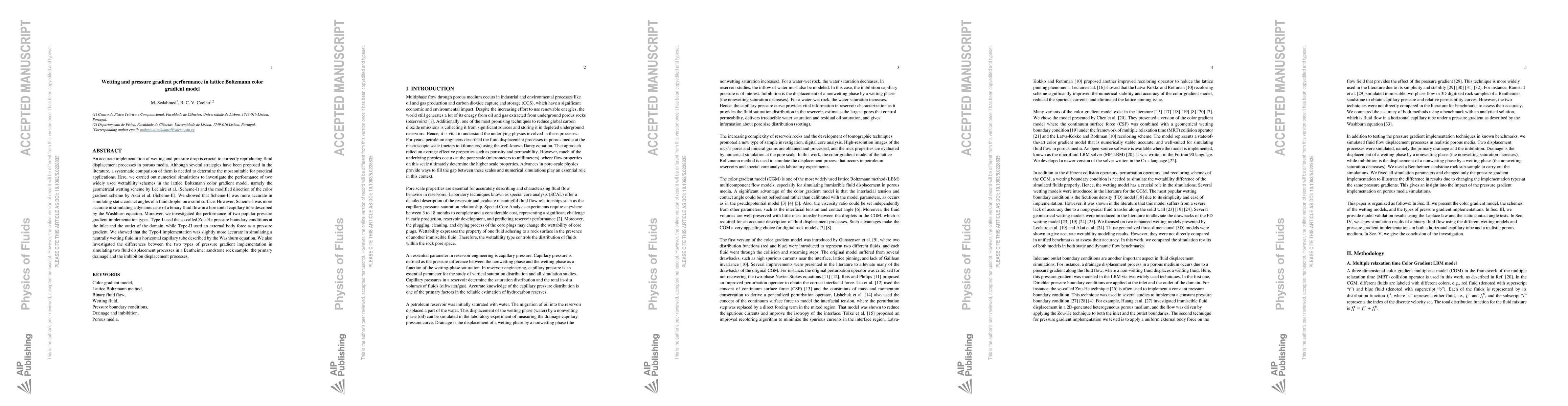 Thumbnail for Wetting and pressure gradient performance in a lattice Boltzmann color
  gradient model