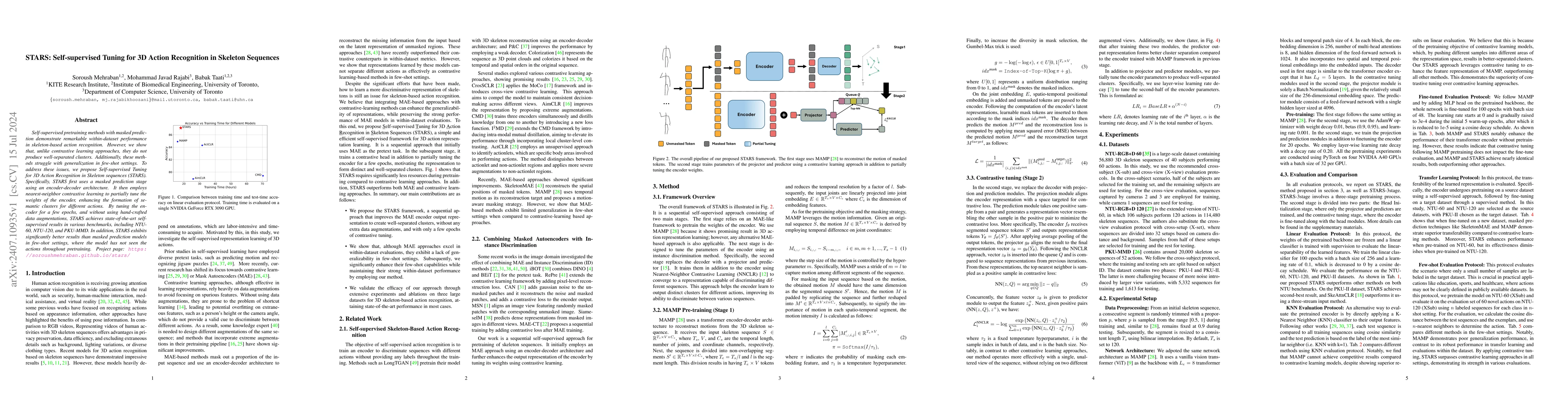 Thumbnail for STARS: Self-supervised Tuning for 3D Action Recognition in Skeleton
  Sequences