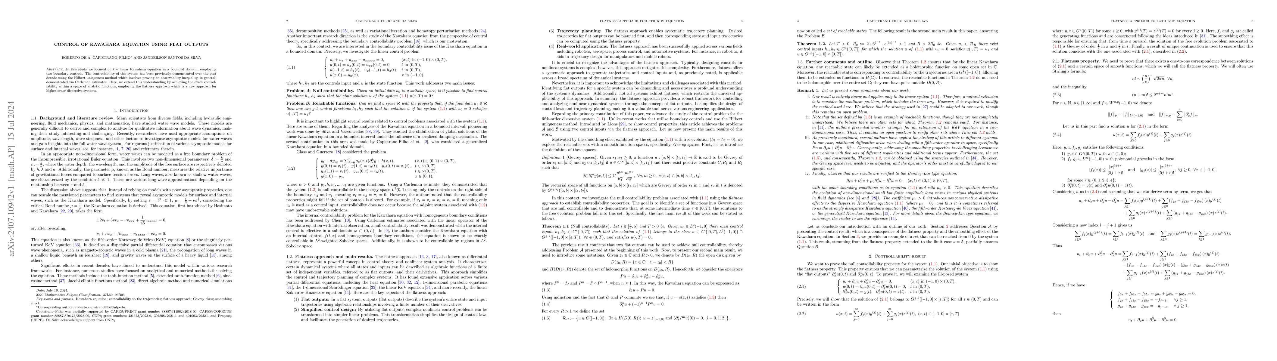 Thumbnail for Control of Kawahara equation using flat outputs