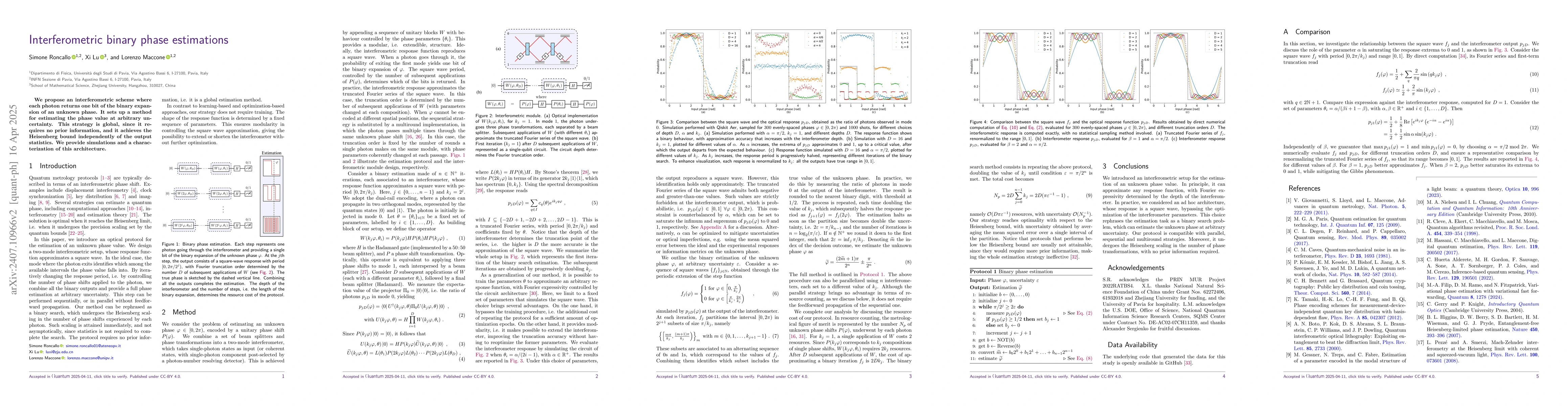 Thumbnail for Interferometric binary phase estimations
