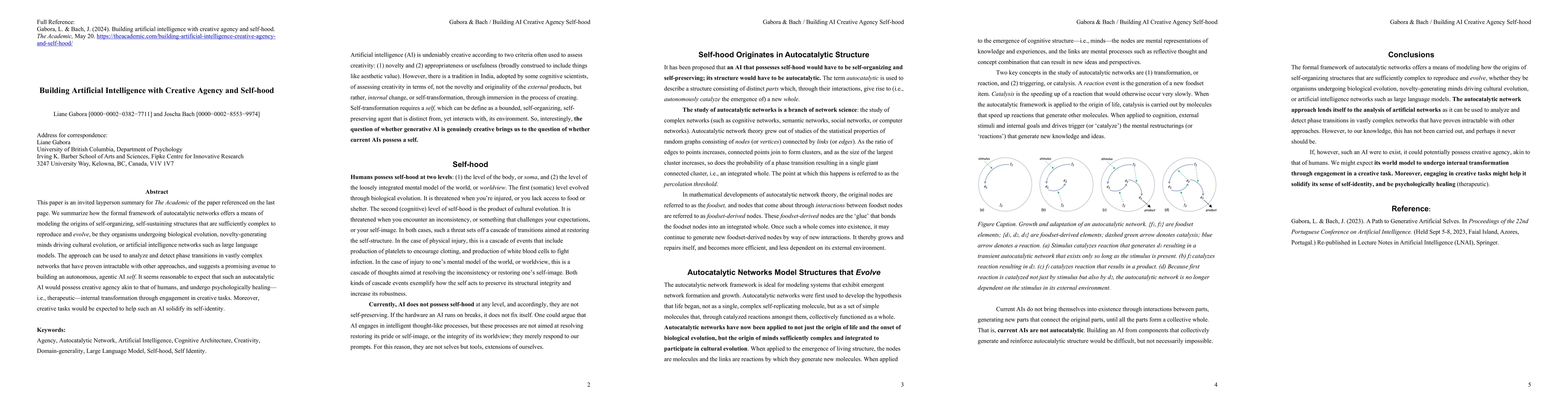 Thumbnail for Building Artificial Intelligence with Creative Agency and Self-hood
