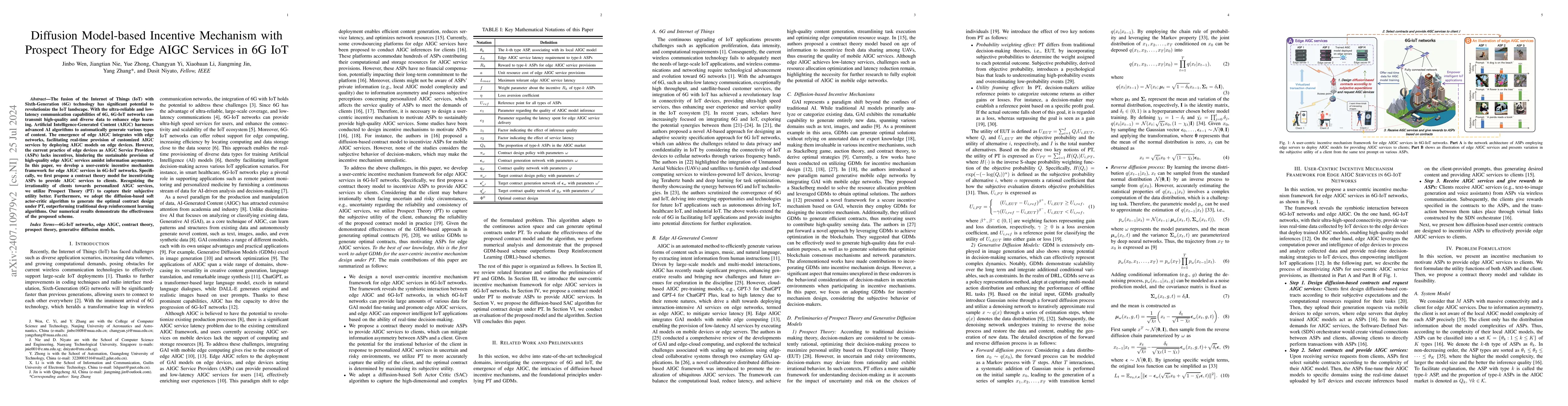 Thumbnail for Diffusion Model-based Incentive Mechanism with Prospect Theory for Edge
  AIGC Services in 6G IoT