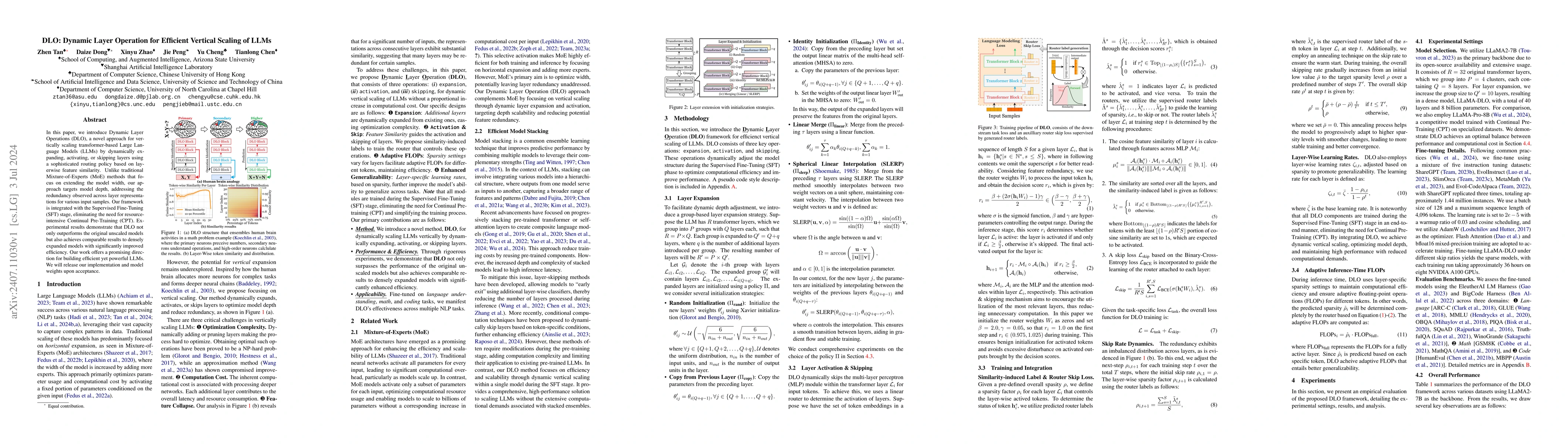 Thumbnail for DLO: Dynamic Layer Operation for Efficient Vertical Scaling of LLMs