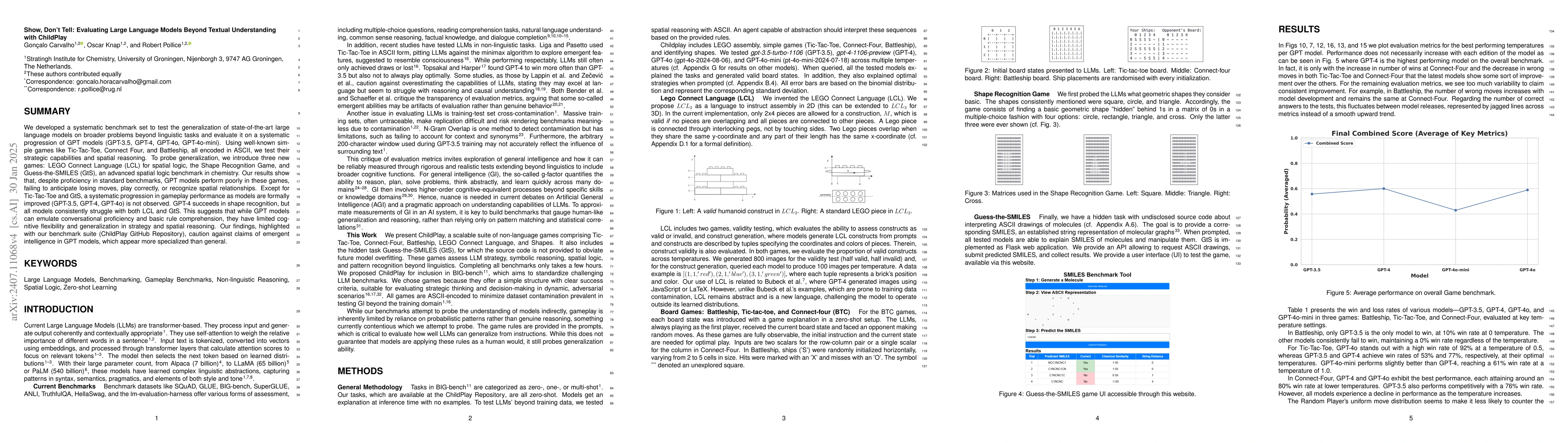 Thumbnail for Show, Don't Tell: Evaluating Large Language Models Beyond Textual
  Understanding with ChildPlay