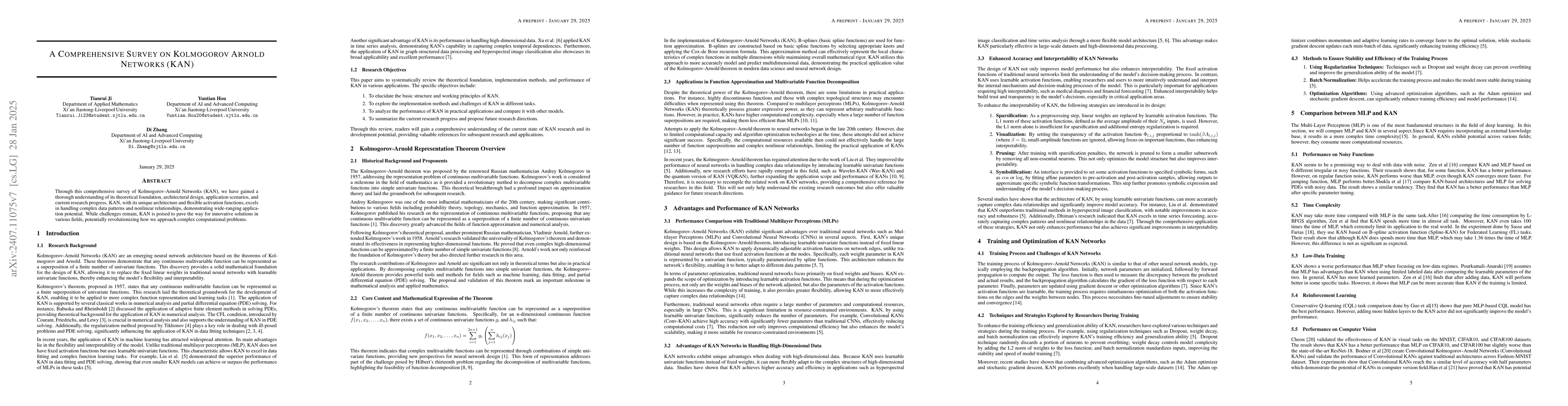 Thumbnail for A Comprehensive Survey on Kolmogorov Arnold Networks (KAN)