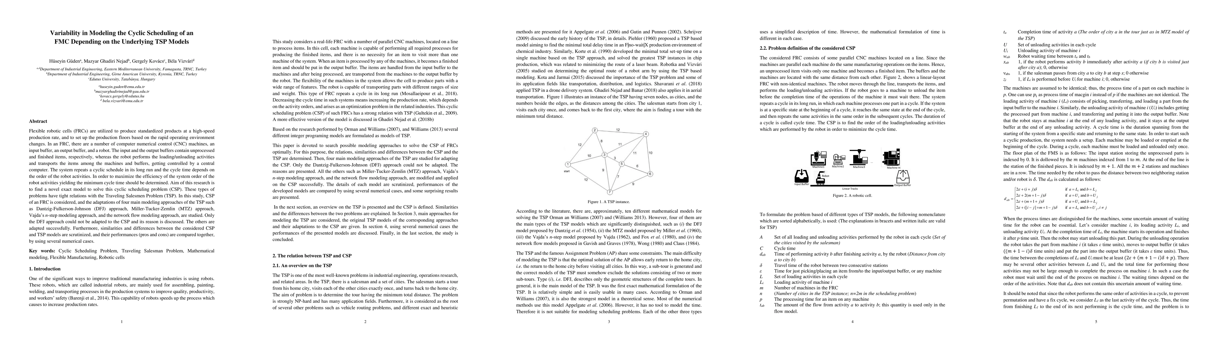 Thumbnail for Variability in Modeling the Cyclic Scheduling of an FMC Depending on the
  Underlying TSP Models