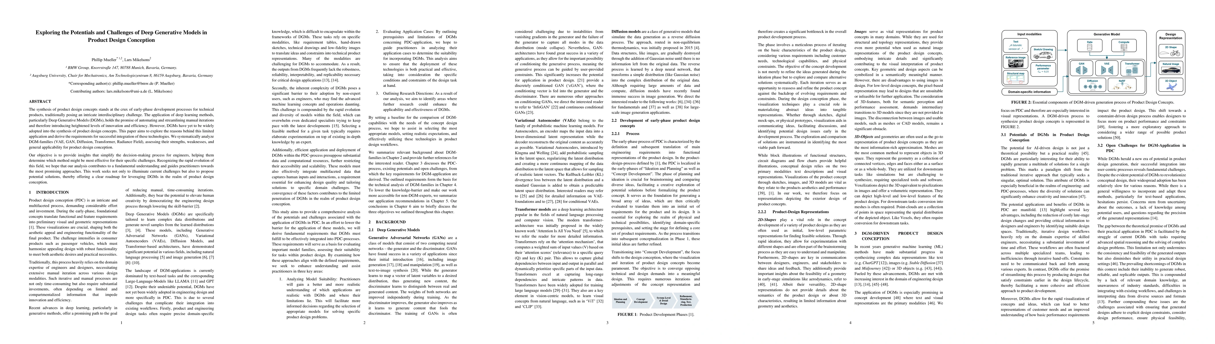 Thumbnail for Exploring the Potentials and Challenges of Deep Generative Models in
  Product Design Conception