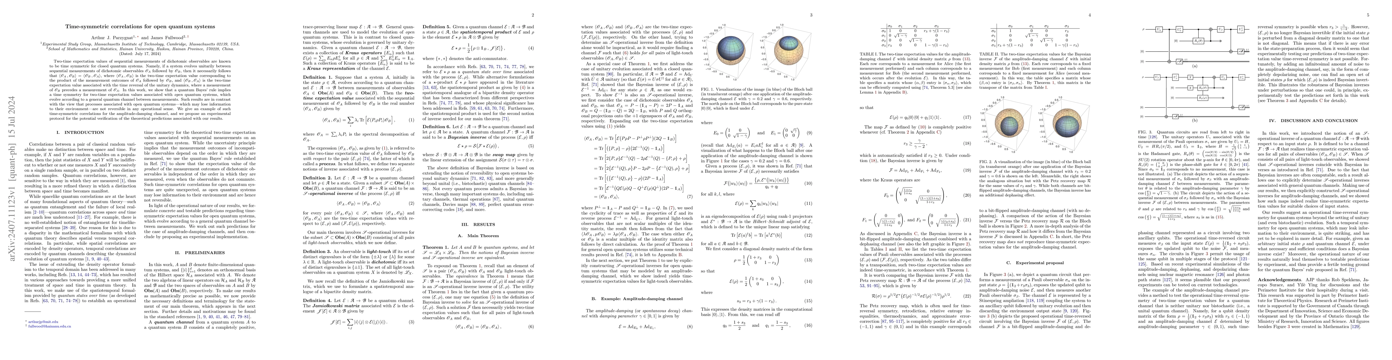 Thumbnail for Time-symmetric correlations for open quantum systems