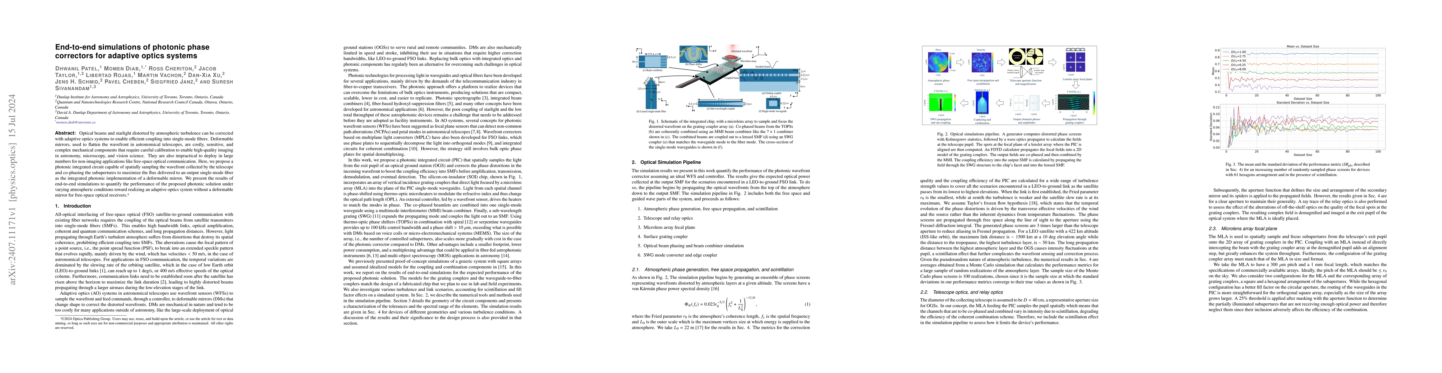 Thumbnail for End-to-end simulations of photonic phase correctors for adaptive optics
  systems