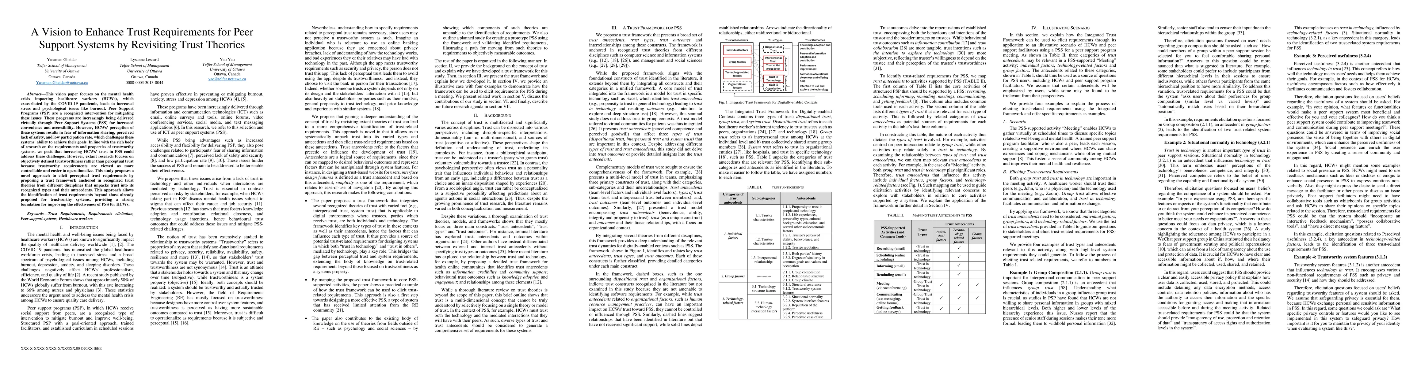 Thumbnail for A Vision to Enhance Trust Requirements for Peer Support Systems by
  Revisiting Trust Theories