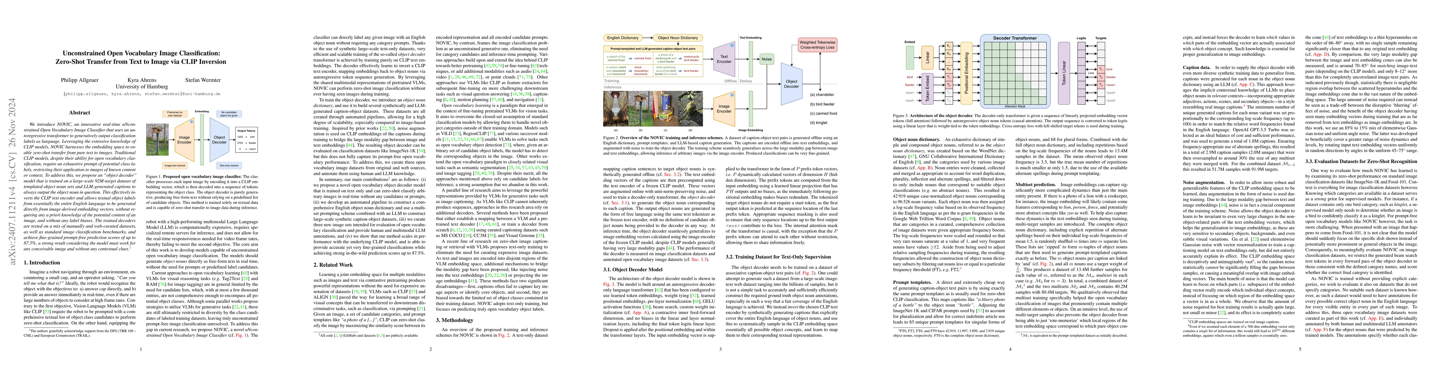 Thumbnail for Unconstrained Open Vocabulary Image Classification: Zero-Shot Transfer
  from Text to Image via CLIP Inversion