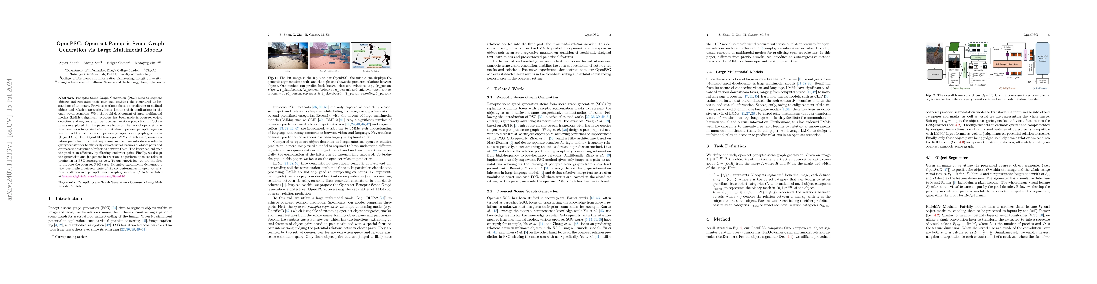 Thumbnail for OpenPSG: Open-set Panoptic Scene Graph Generation via Large Multimodal
  Models