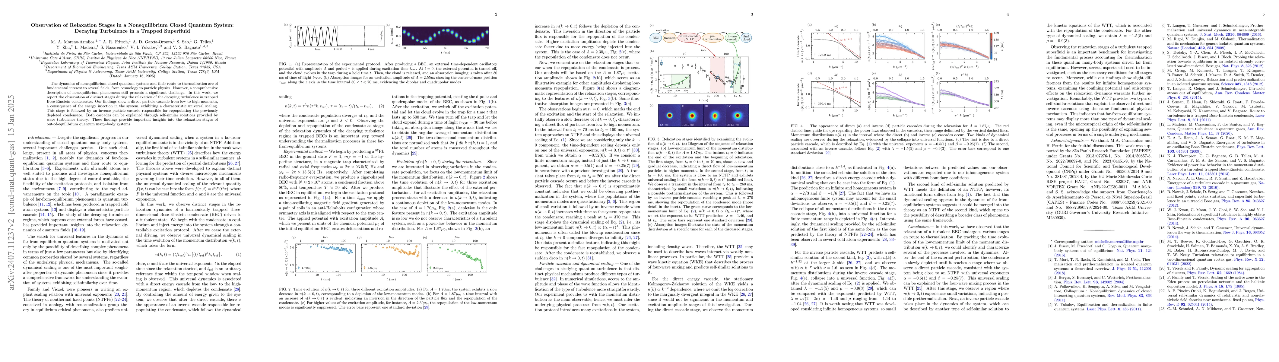 Thumbnail for Observation of relaxation stages in a non-equilibrium closed quantum
  system: decaying turbulence in a trapped superfluid