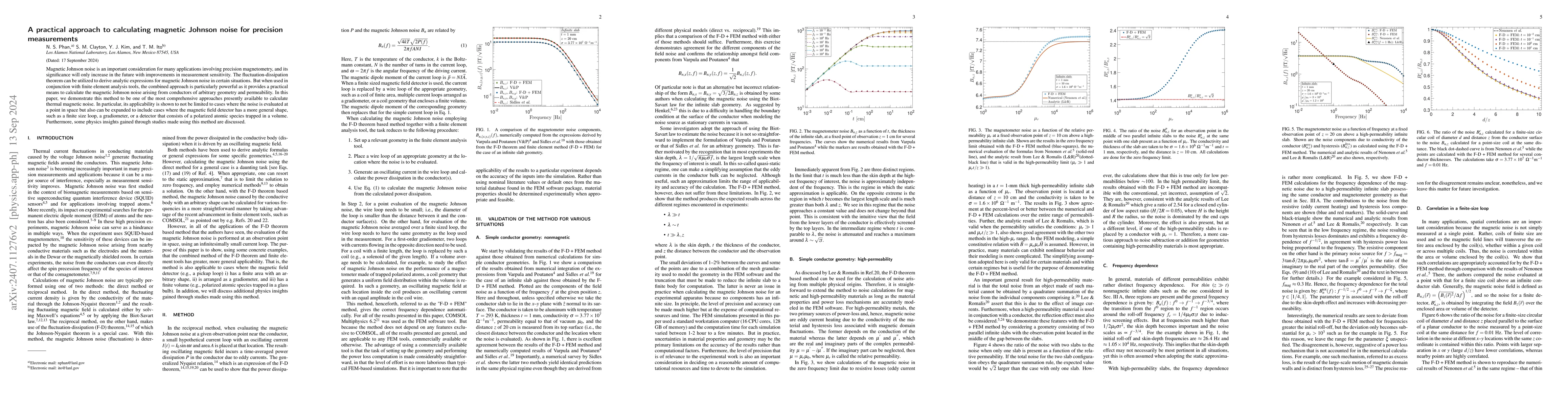 Thumbnail for A practical approach to calculating magnetic Johnson noise for precision
  measurements