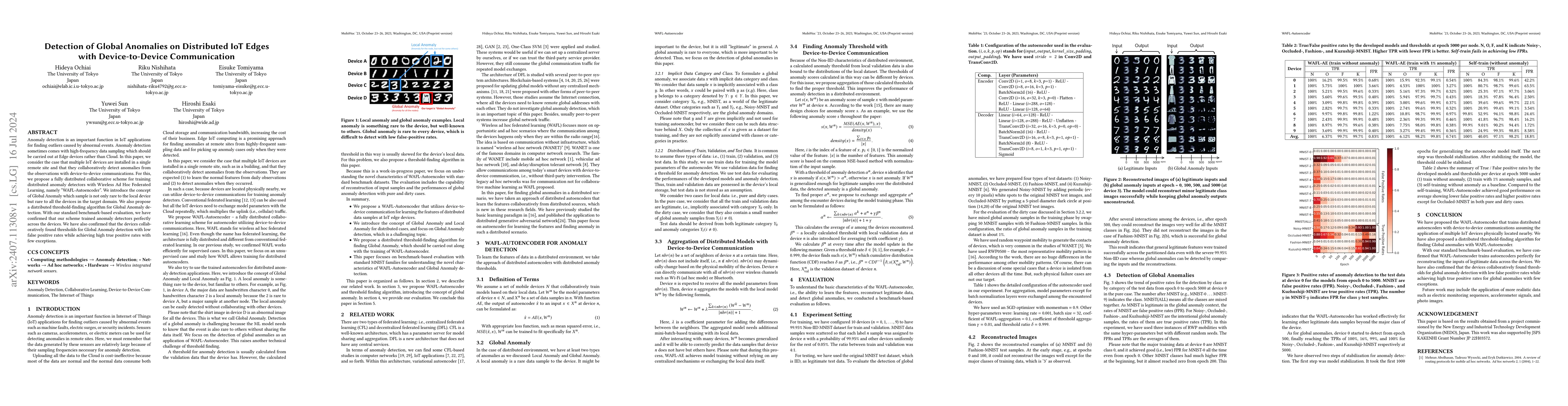 Thumbnail for Detection of Global Anomalies on Distributed IoT Edges with
  Device-to-Device Communication