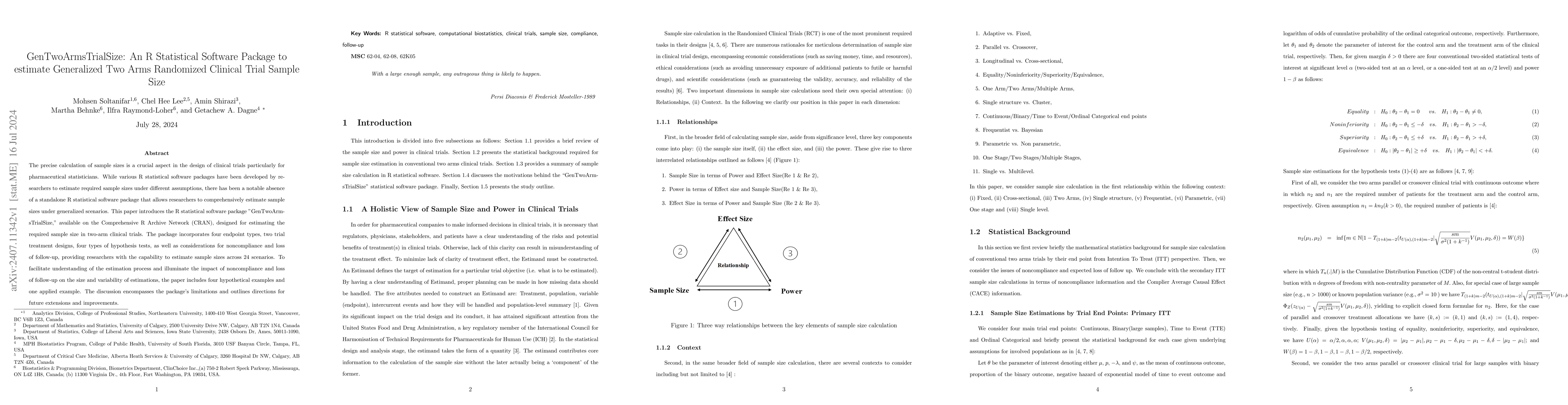 Thumbnail for GenTwoArmsTrialSize: An R Statistical Software Package to estimate
  Generalized Two Arms Randomized Clinical Trial Sample Size