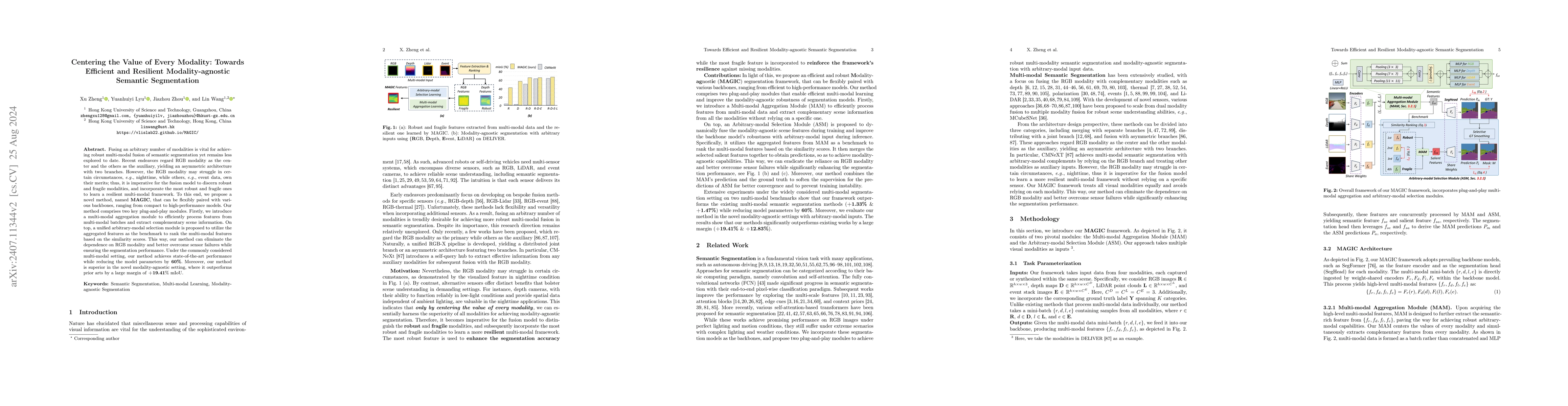 Thumbnail for Centering the Value of Every Modality: Towards Efficient and Resilient
  Modality-agnostic Semantic Segmentation