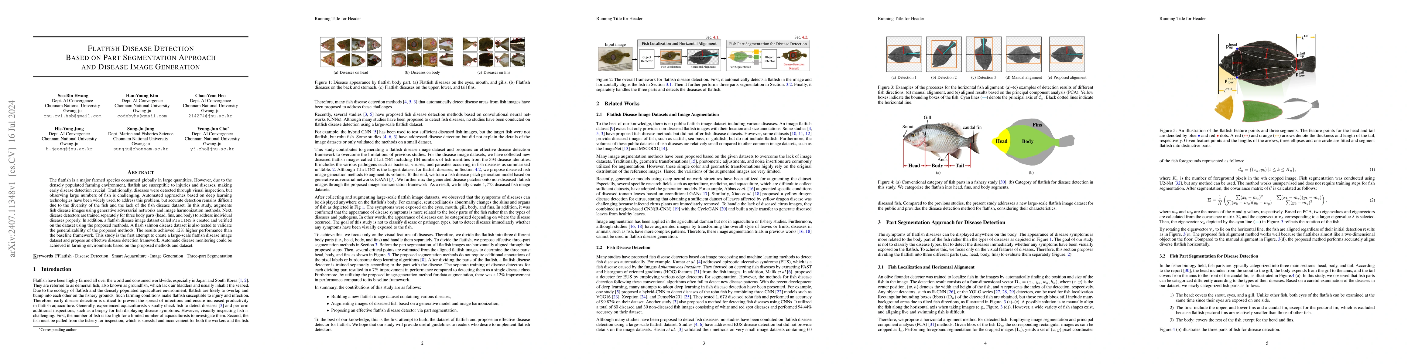 Thumbnail for Flatfish Disease Detection Based on Part Segmentation Approach and
  Disease Image Generation