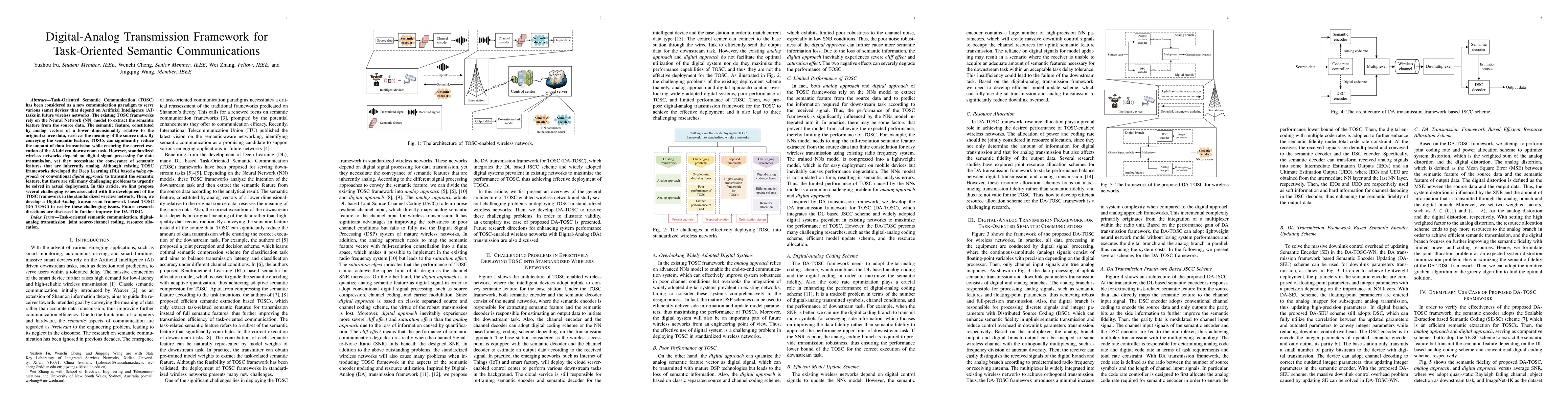 Thumbnail for Digital-Analog Transmission Framework for Task-Oriented Semantic
  Communications