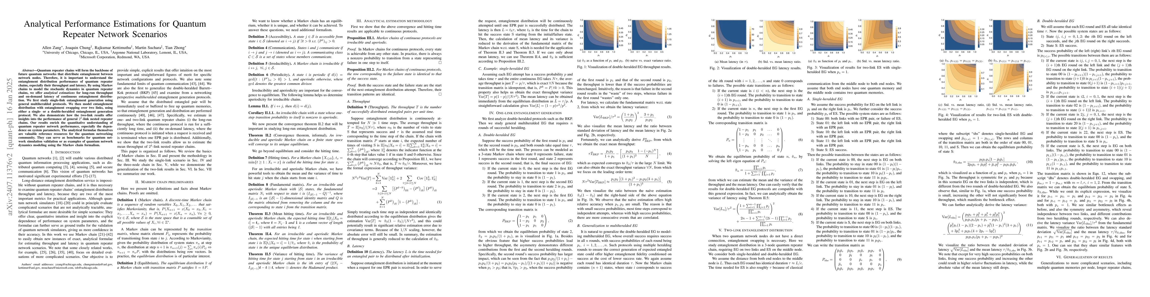 Thumbnail for Analytical Performance Estimations for Quantum Repeater Network
  Scenarios