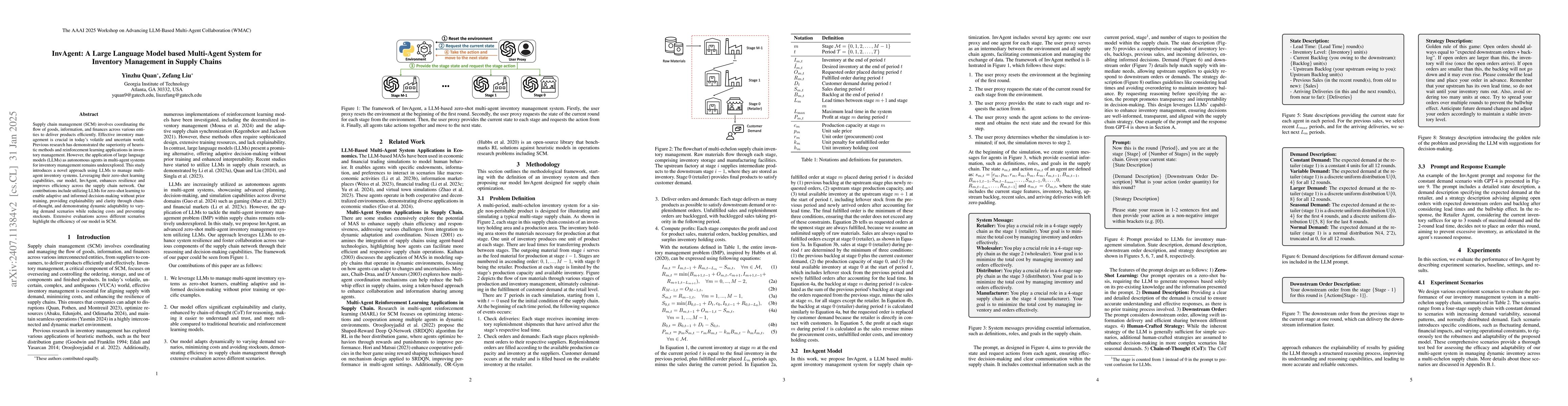 Thumbnail for InvAgent: A Large Language Model based Multi-Agent System for Inventory
  Management in Supply Chains