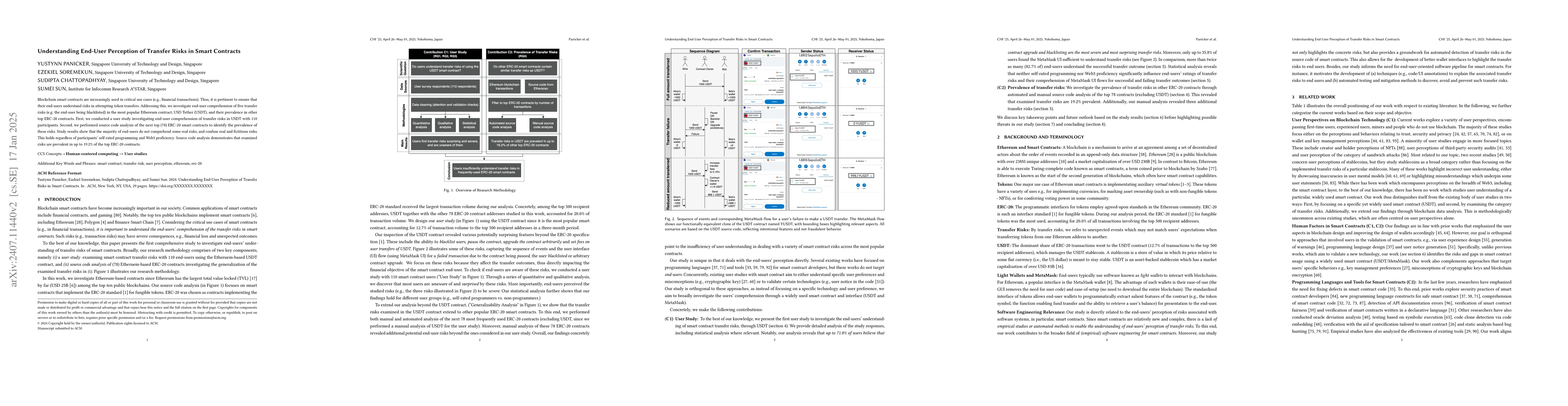 Thumbnail for End-user Comprehension of Transfer Risks in Smart Contracts