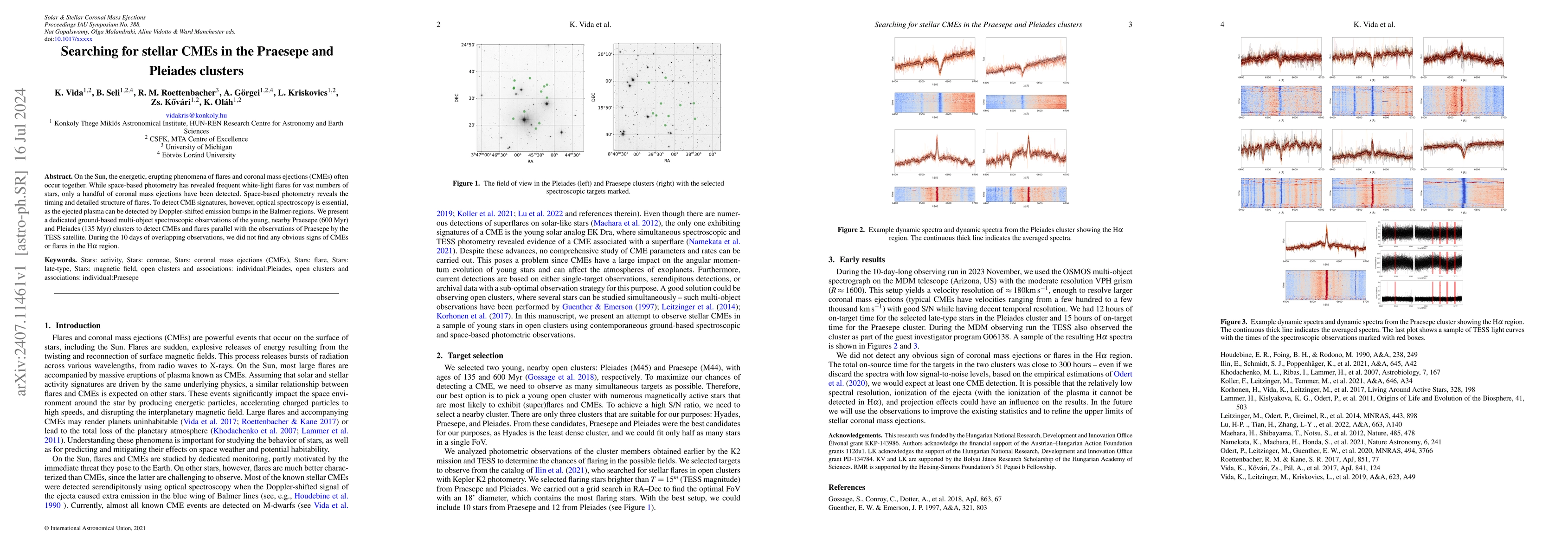 Thumbnail for Searching for stellar CMEs in the Praesepe and Pleiades clusters
