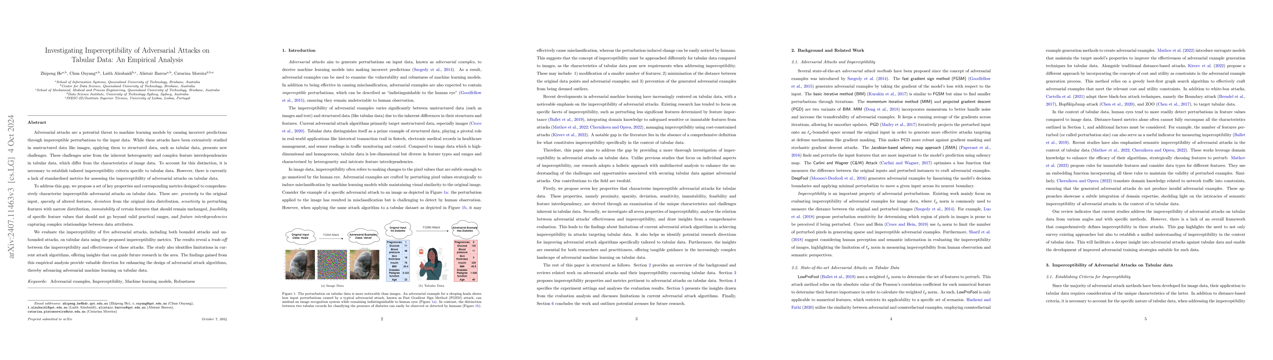 Thumbnail for Investigating Imperceptibility of Adversarial Attacks on Tabular Data:
  An Empirical Analysis