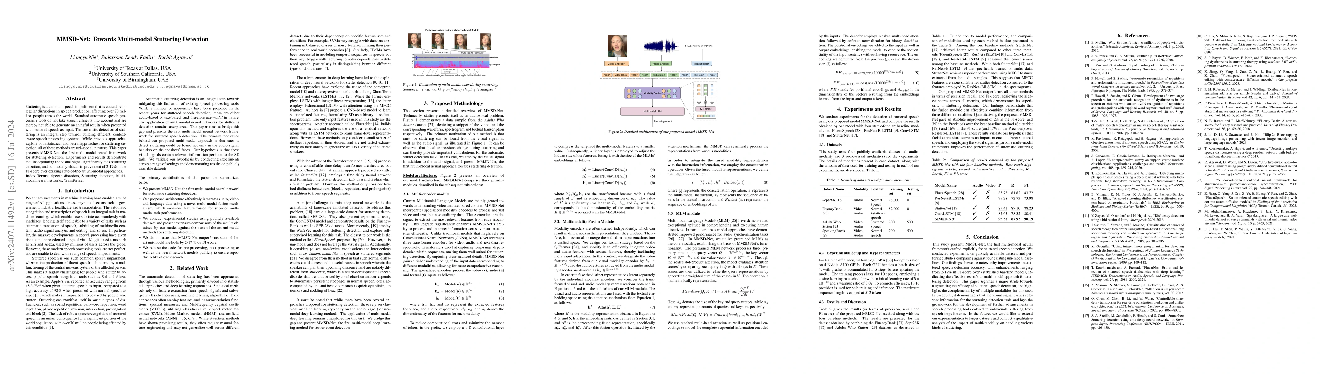 Thumbnail for MMSD-Net: Towards Multi-modal Stuttering Detection