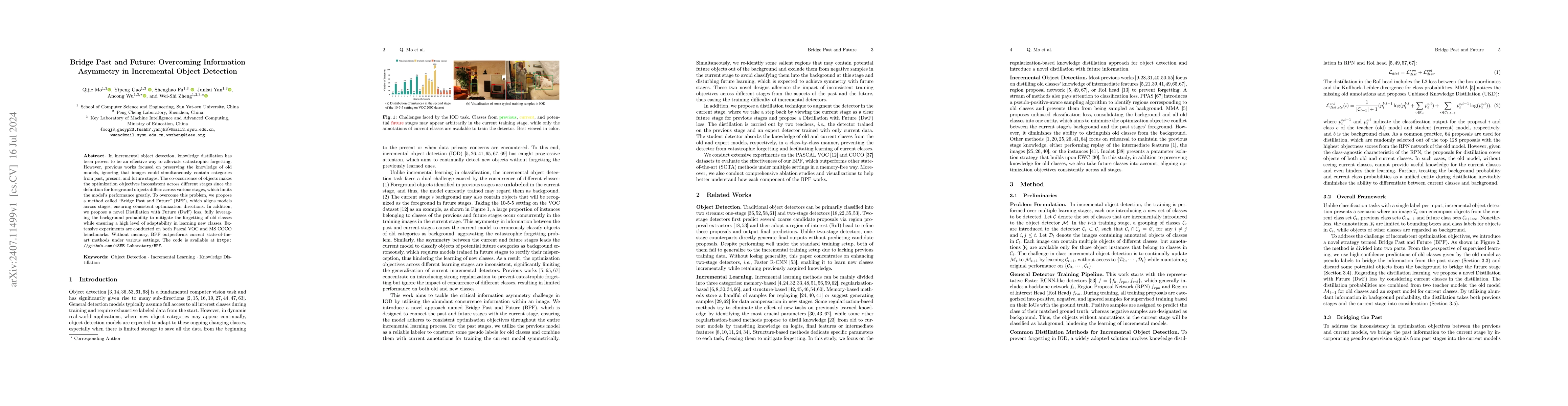 Thumbnail for Bridge Past and Future: Overcoming Information Asymmetry in Incremental
  Object Detection