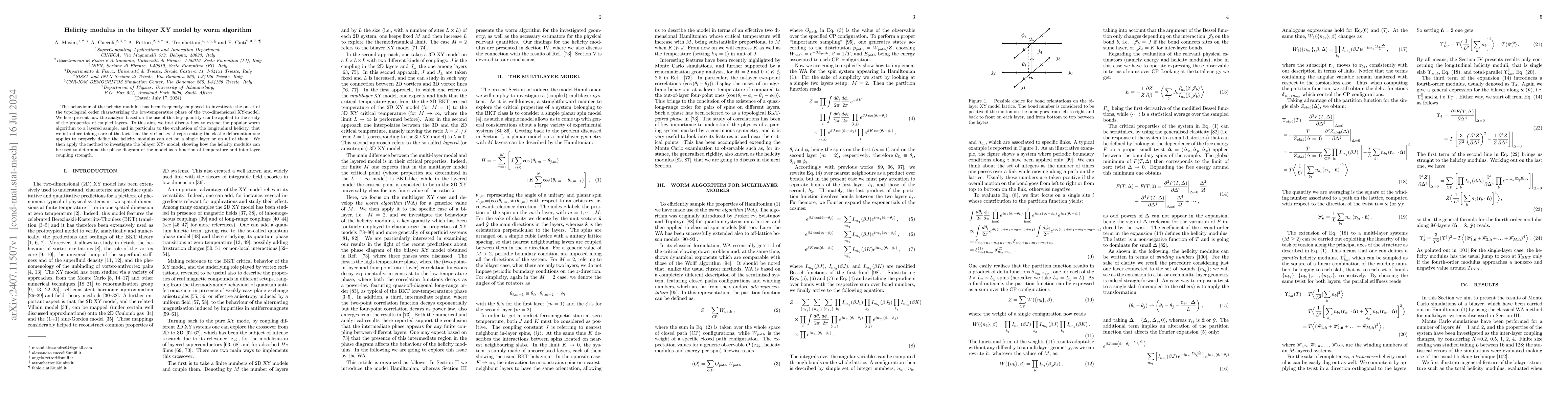 Thumbnail for Helicity modulus in the bilayer XY model by worm algorithm