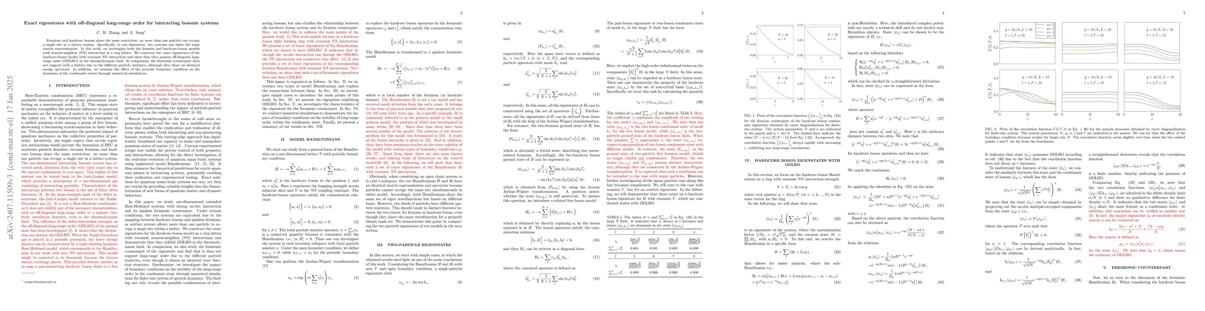 Thumbnail for Exact eigenstates with off-diagonal long-range order for interacting
  bosonic systems