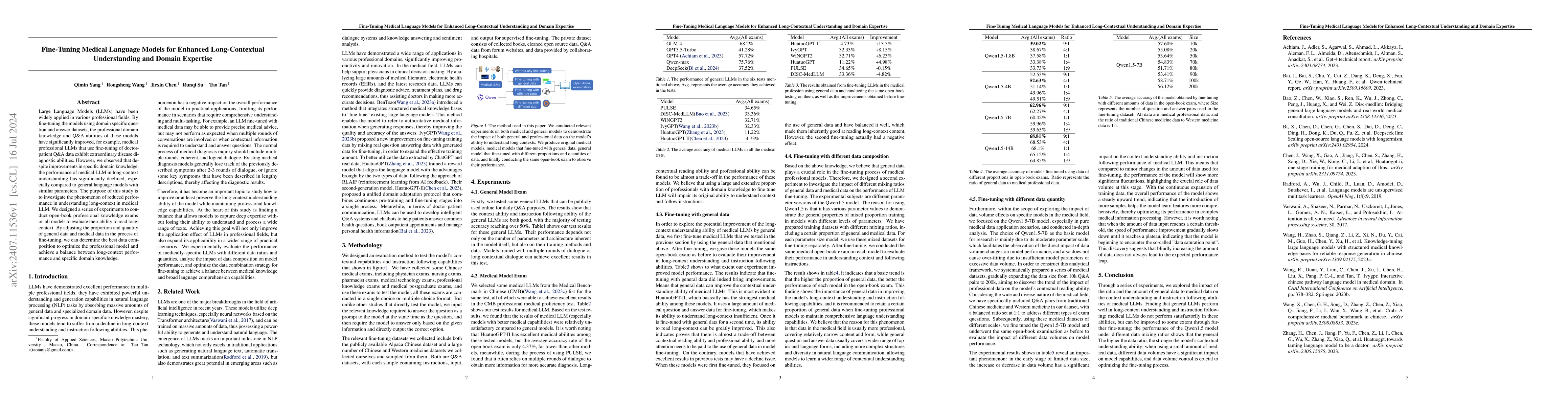 Thumbnail for Fine-Tuning Medical Language Models for Enhanced Long-Contextual
  Understanding and Domain Expertise