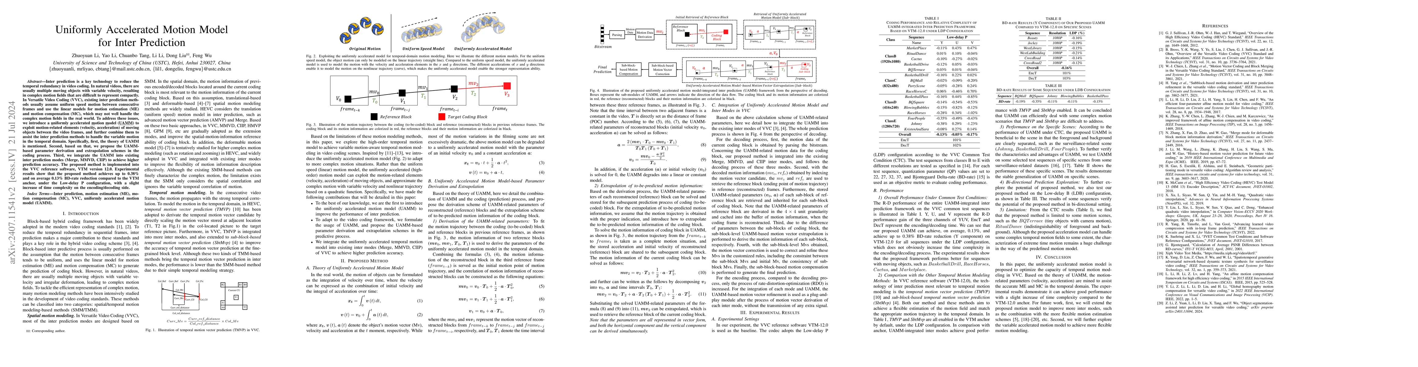 Thumbnail for Uniformly Accelerated Motion Model for Inter Prediction