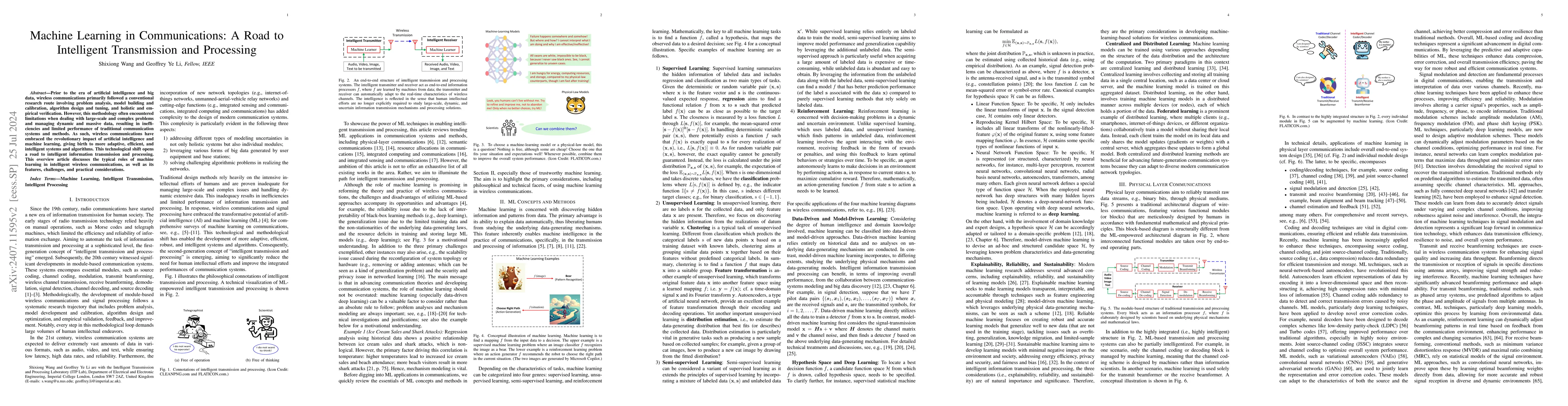 Thumbnail for Machine Learning in Communications: A Road to Intelligent Transmission
  and Processing